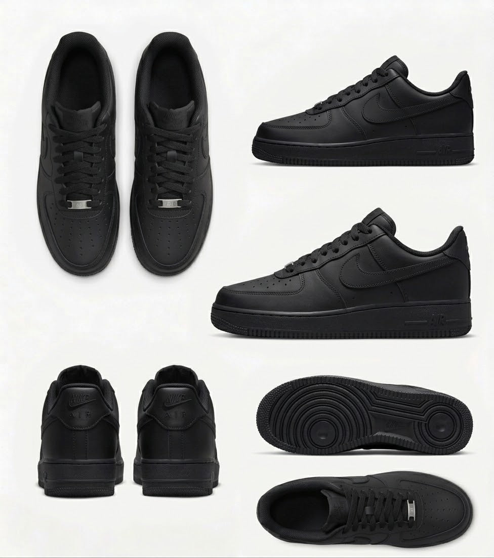Nike Air Force One Blanc/Noir