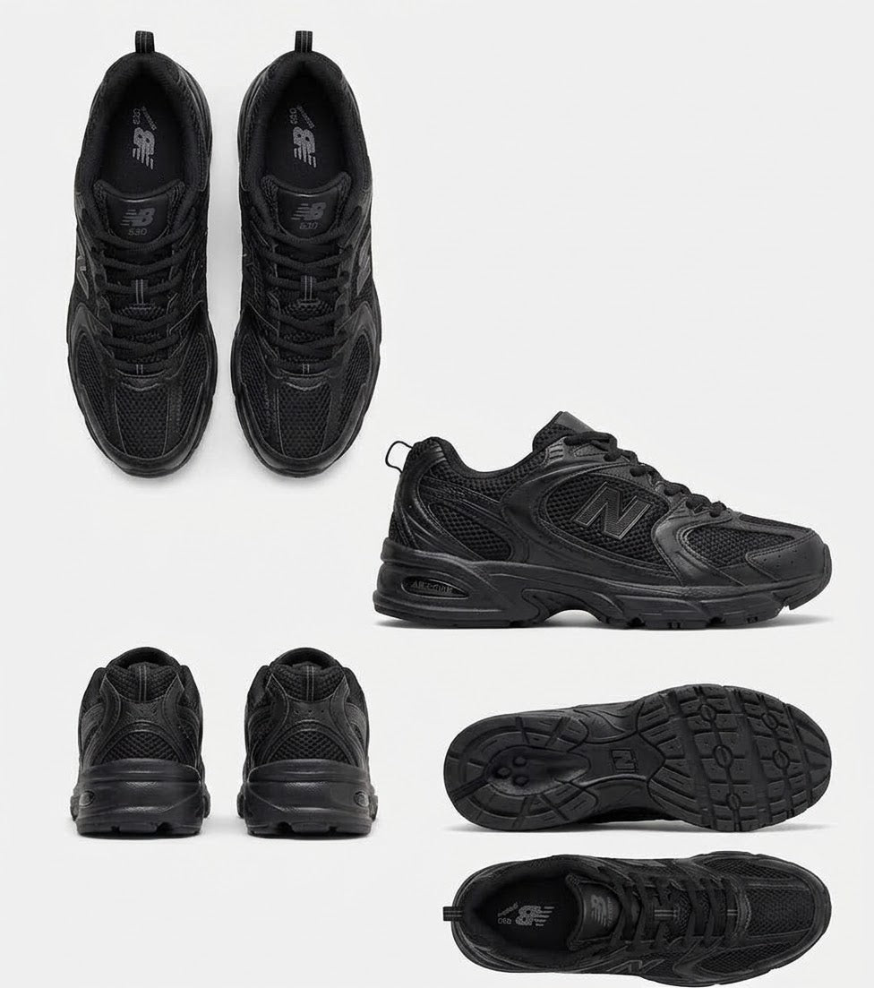 New balance 530 black/white